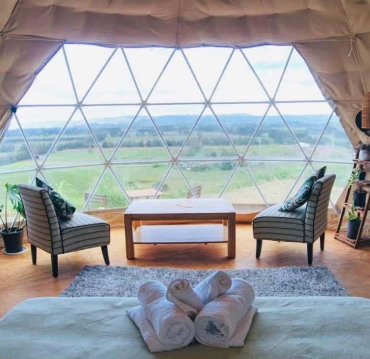 Отель 1 Waipu Off-Grid Eco Seaview Geodesic Glamping Dome Экстерьер фото